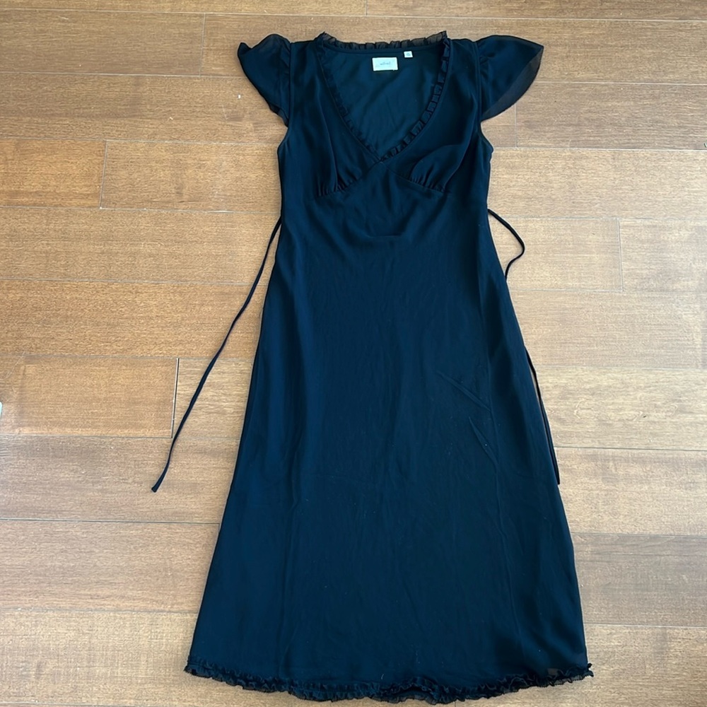 Wilfred Black Midi Dress